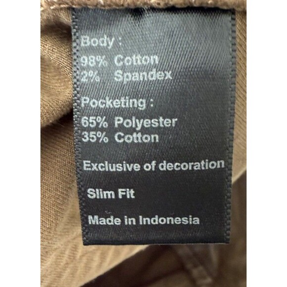 Flint and Tinder 365 5-pocket Brown Slim Fit Casual Pants Men’s Size 32 X 32 - Picture 8 of 9